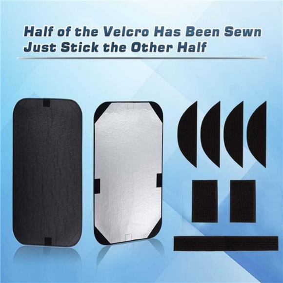 RV Door Window Shade Cover, Sun Blackout Fabric  (16 x 25 inch) - Picture 6 of 7